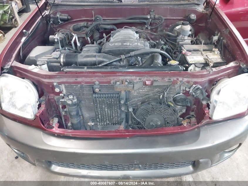 2003 Toyota Sequoia Sr5 V8 VIN: 5TDBT44A23S157752 Lot: 40087607