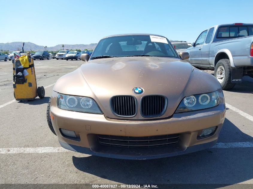 2000 BMW Z3 2.8L VIN: 4USCH3349YLF43179 Lot: 40087827