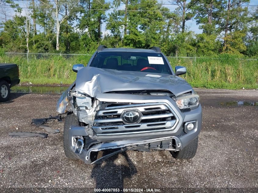 2018 Toyota Tacoma Double Cab/Ltd VIN: 3TMGZ5AN3JM163333 Lot: 40087853