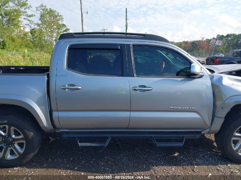 2018 Toyota Tacoma Double Cab/Ltd VIN: 3TMGZ5AN3JM163333 Lot: 40087853