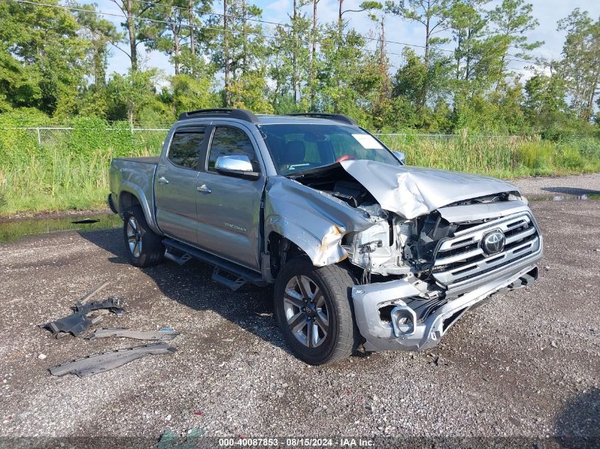 2018 Toyota Tacoma Double Cab/Ltd VIN: 3TMGZ5AN3JM163333 Lot: 40087853