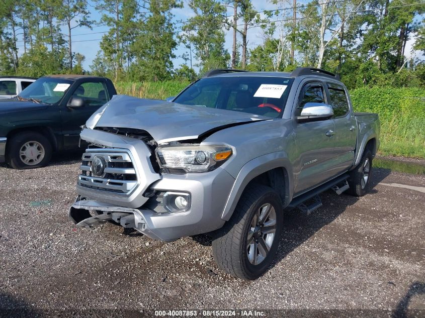 2018 Toyota Tacoma Double Cab/Ltd VIN: 3TMGZ5AN3JM163333 Lot: 40087853