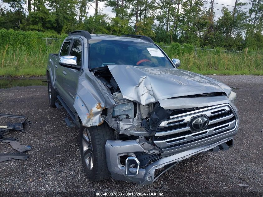 2018 Toyota Tacoma Double Cab/Ltd VIN: 3TMGZ5AN3JM163333 Lot: 40087853