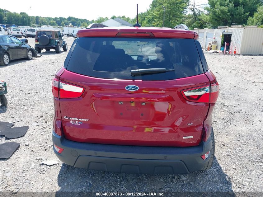 2019 Ford Ecosport Se VIN: MAJ3S2GE5KC281692 Lot: 40087873