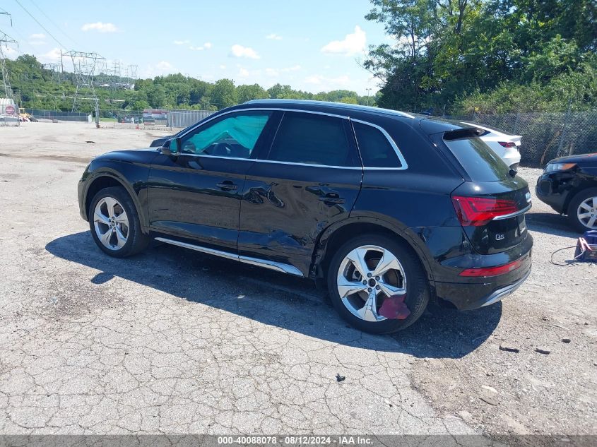 2021 Audi Q5 Premium Plus 45 Tfsi Quattro S Tronic VIN: WA1BAAFY9M2011608 Lot: 40088078