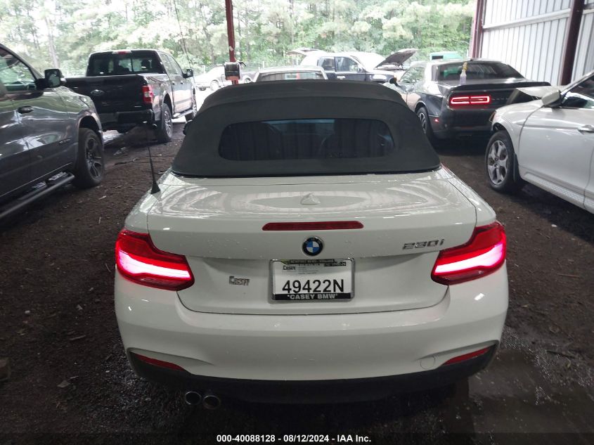 2018 BMW 230I VIN: WBA2M7C53JVD51292 Lot: 40088128