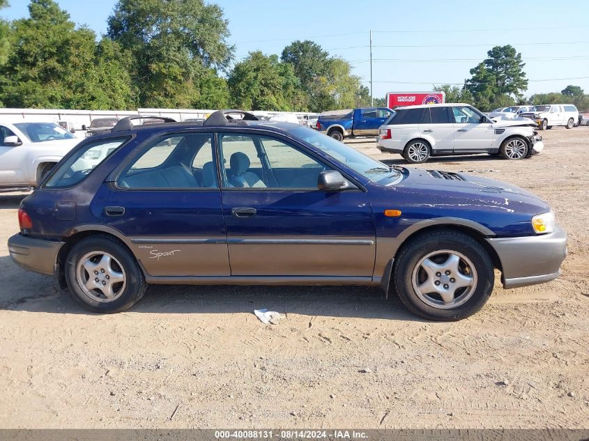 1997 Subaru Impreza Outback Sport VIN: JF1GF485XVH800792 Lot: 40088131