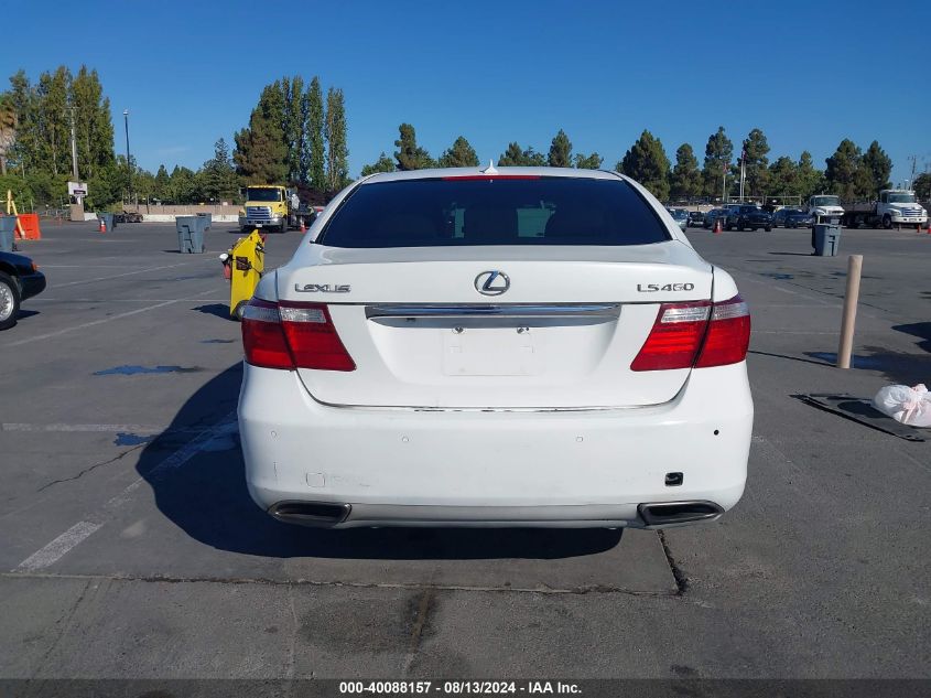 2009 Lexus Ls 460 VIN: JTHBL46F095090011 Lot: 40088157