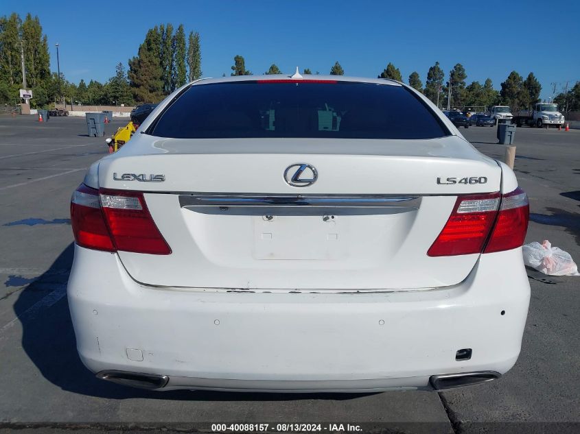 2009 Lexus Ls 460 VIN: JTHBL46F095090011 Lot: 40088157