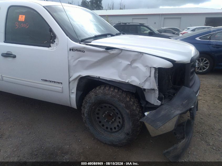 2011 GMC Sierra 1500 Hybrid 3Ha VIN: 3GTU1YEJ0BG153295 Lot: 40088161