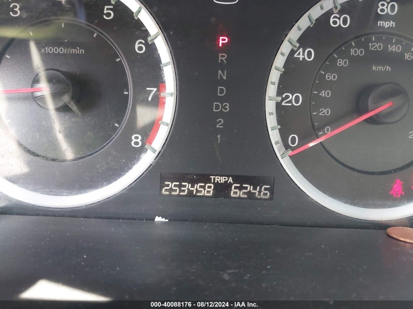 2009 Honda Accord 2.4 Lx-P VIN: 1HGCP26409A004122 Lot: 40088176