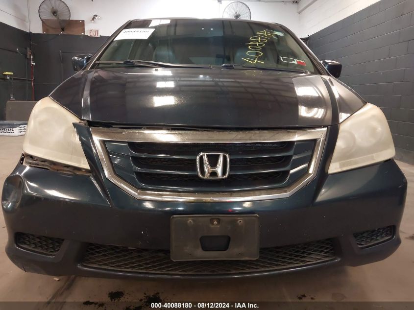 2009 Honda Odyssey Ex-L VIN: 5FNRL38799B056275 Lot: 40088180