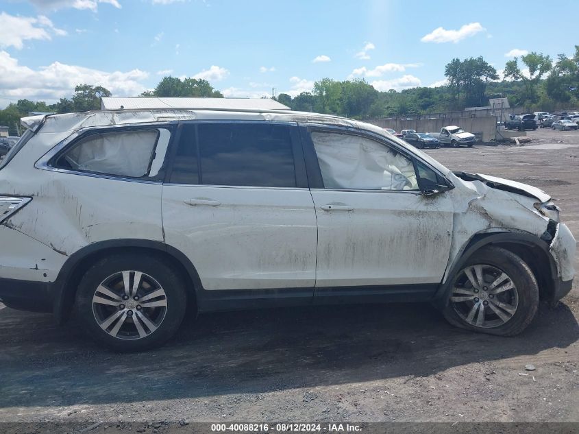 2016 Honda Pilot Ex-L VIN: 5FNYF6H52GB030942 Lot: 40088216