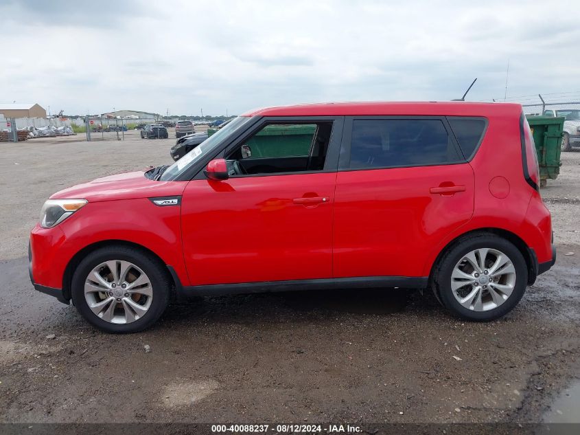 2015 Kia Soul + VIN: KNDJP3A5XF7763638 Lot: 40088237