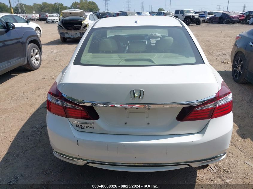 2016 Honda Accord Ex-L VIN: 1HGCR2F86GA029665 Lot: 40088326