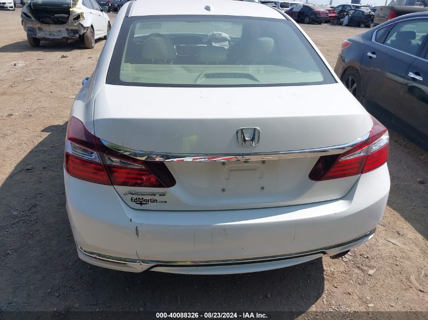 2016 Honda Accord Ex-L VIN: 1HGCR2F86GA029665 Lot: 40088326