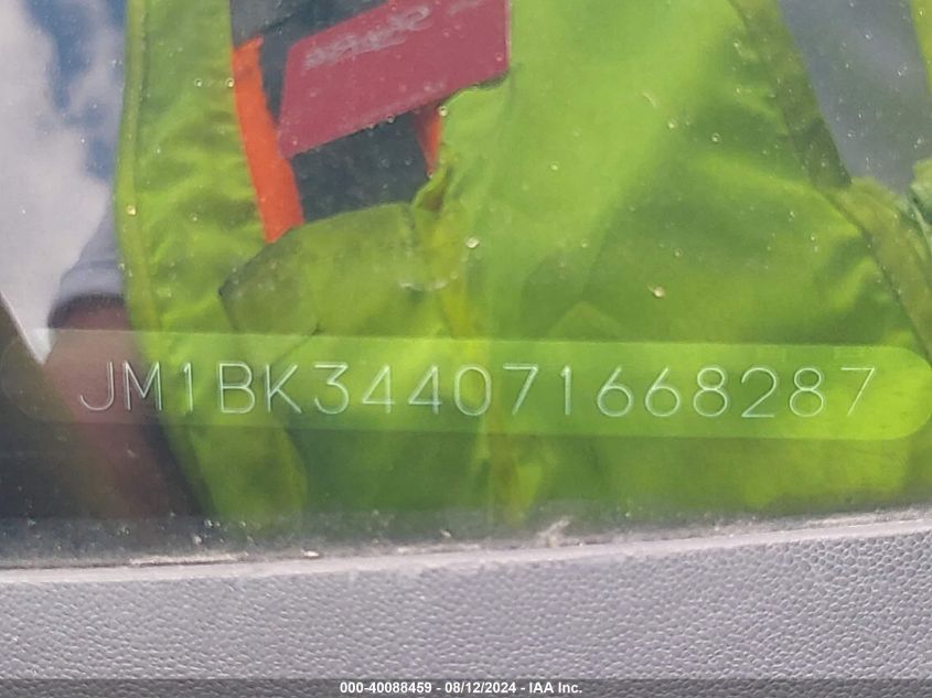 2007 Mazda 3 Hatchback VIN: JM1BK344071668287 Lot: 40088459