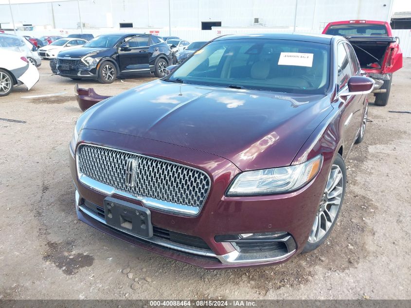 2017 Lincoln Continental Select VIN: 1LN6L9SK0H5617042 Lot: 40088464