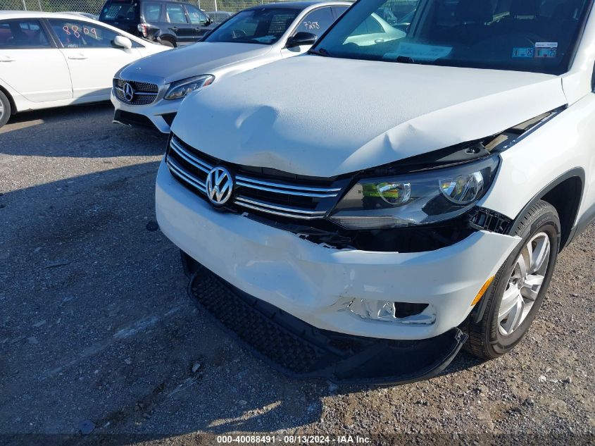 2015 Volkswagen Tiguan S VIN: WVGAV7AXXFW615408 Lot: 40088491