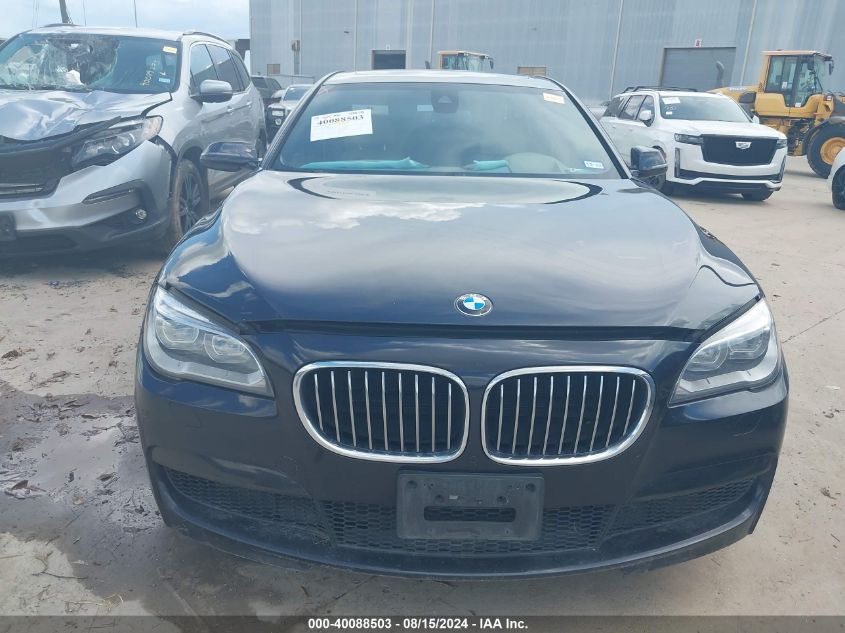 2014 BMW 750I VIN: WBAYA8C5XED825126 Lot: 40088503