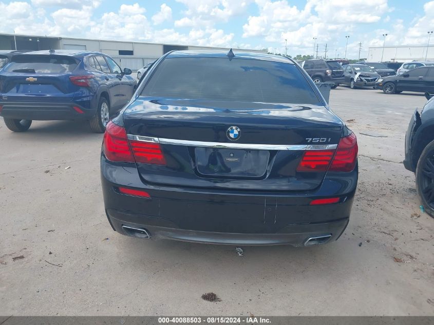 2014 BMW 750I VIN: WBAYA8C5XED825126 Lot: 40088503