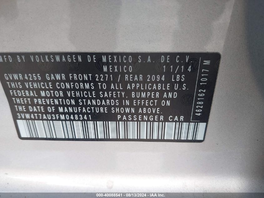 2015 VOLKSWAGEN GOLF GTI - 3VW4T7AU3FM048341