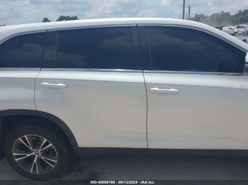 2019 Toyota Highlander Le VIN: 5TDZARFH1KS045681 Lot: 40088769