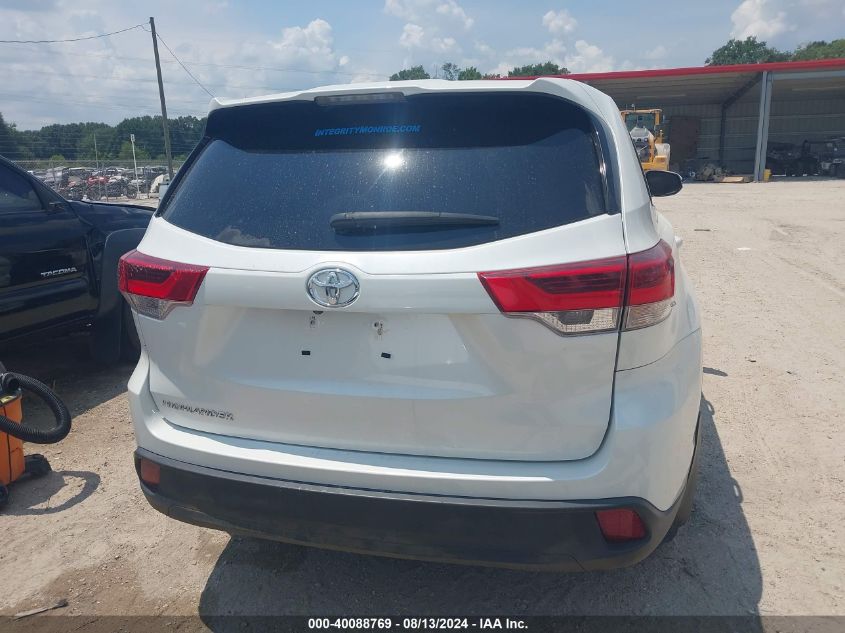 2019 Toyota Highlander Le VIN: 5TDZARFH1KS045681 Lot: 40088769