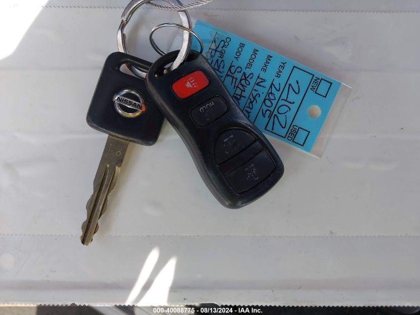 2005 Nissan Sentra 1.8S VIN: 3N1CB51D35L589595 Lot: 40088775