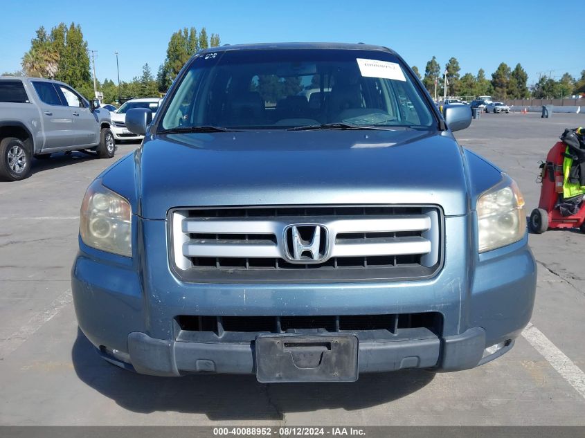 2007 Honda Pilot Ex-L VIN: 2HKYF18567H511510 Lot: 40088952