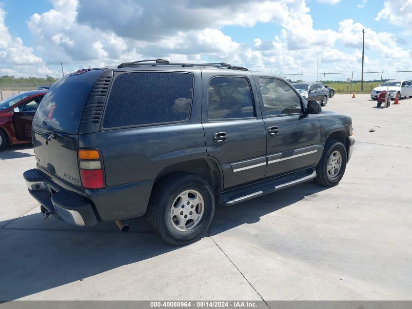 2004 Chevrolet Tahoe Ls VIN: 1GNEC13V04R299458 Lot: 40088964