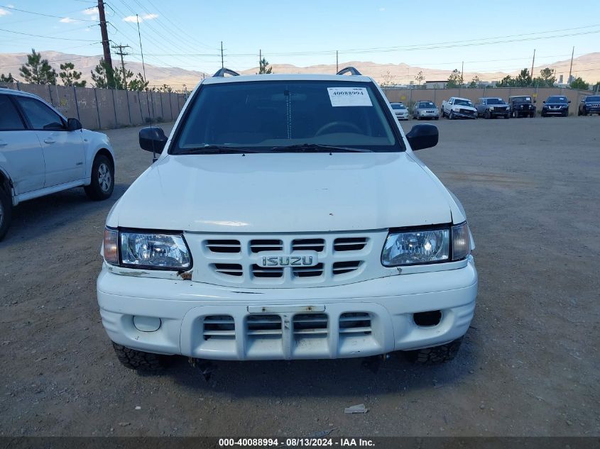 2000 Isuzu Rodeo Ls/Lse/S VIN: 4S2DM58W3Y4315010 Lot: 40088994