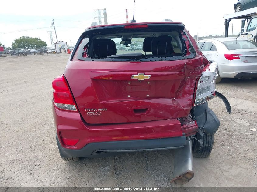 2018 Chevrolet Trax Lt VIN: 3GNCJPSB5JL279863 Lot: 40088998