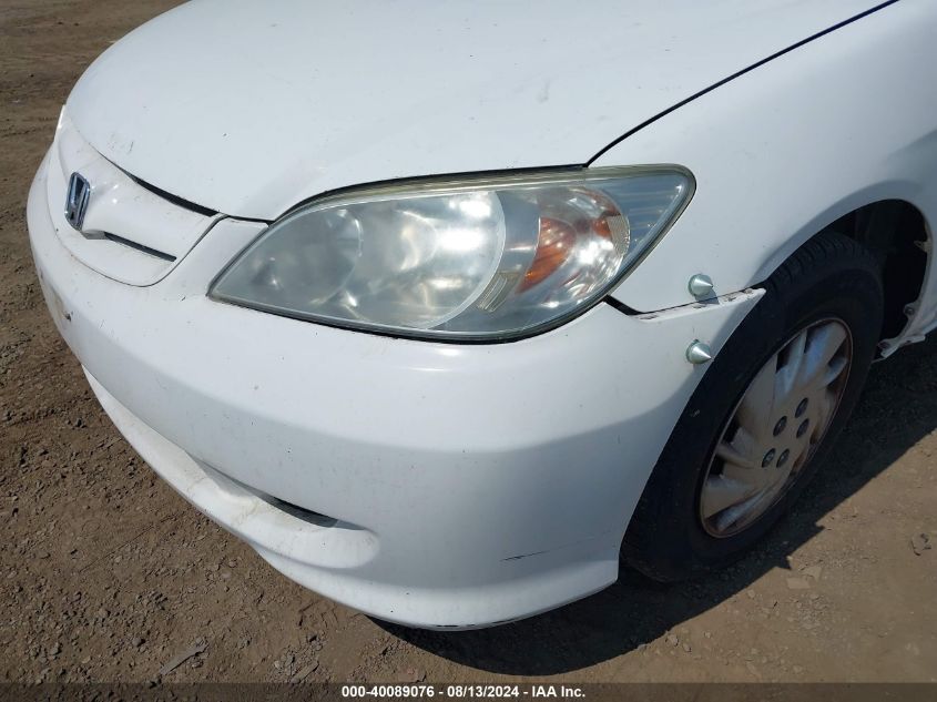 2004 Honda Civic Vp VIN: 2HGES16474H642007 Lot: 40089076