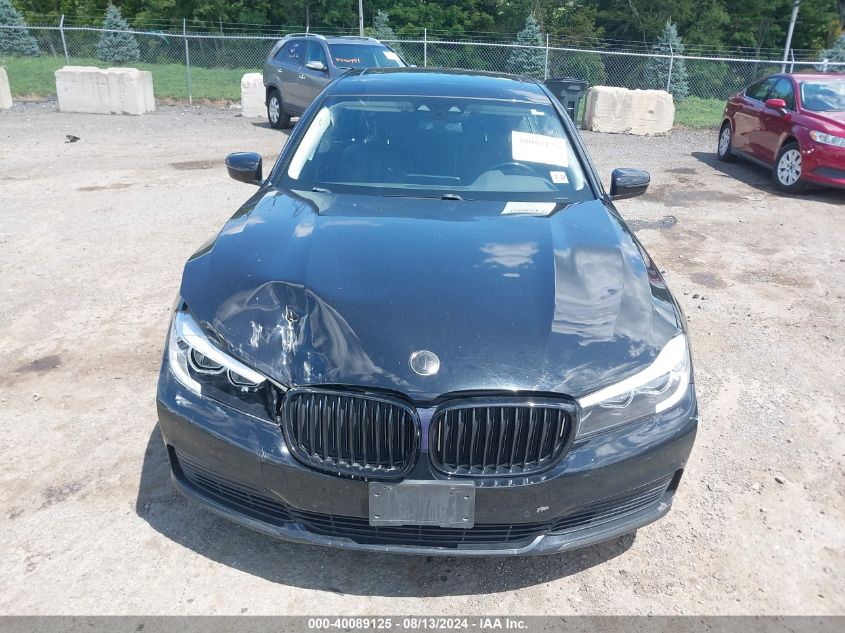 2019 BMW 740I xDrive VIN: WBA7E4C59KGV28402 Lot: 40089125