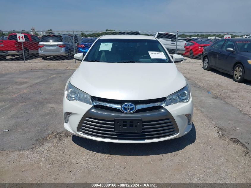 2015 Toyota Camry Hybrid Xle VIN: 4T1BD1FK5FU155927 Lot: 40089168