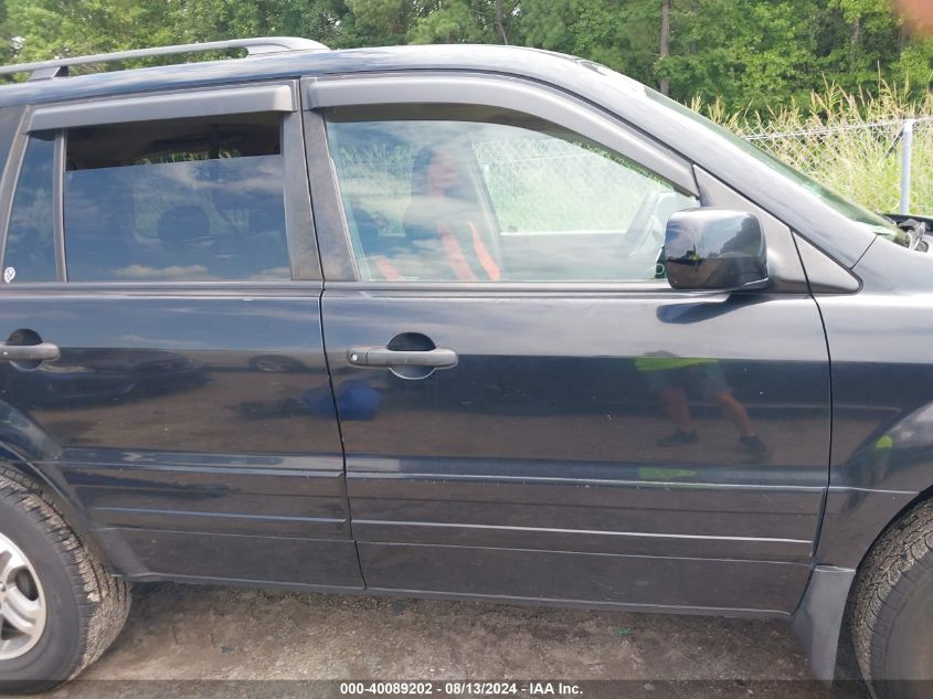 2005 Honda Pilot Exl VIN: 2HKYF18535H543747 Lot: 40089202