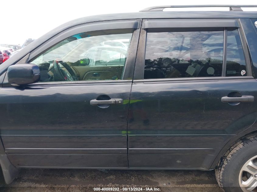 2005 Honda Pilot Exl VIN: 2HKYF18535H543747 Lot: 40089202