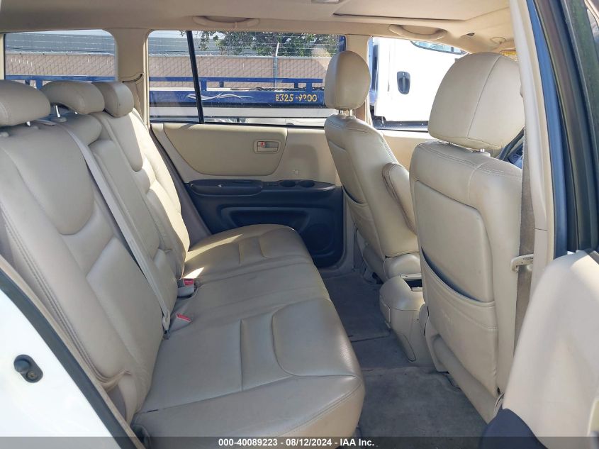 2003 Toyota Highlander V6 VIN: JTEHF21A630119479 Lot: 40089223