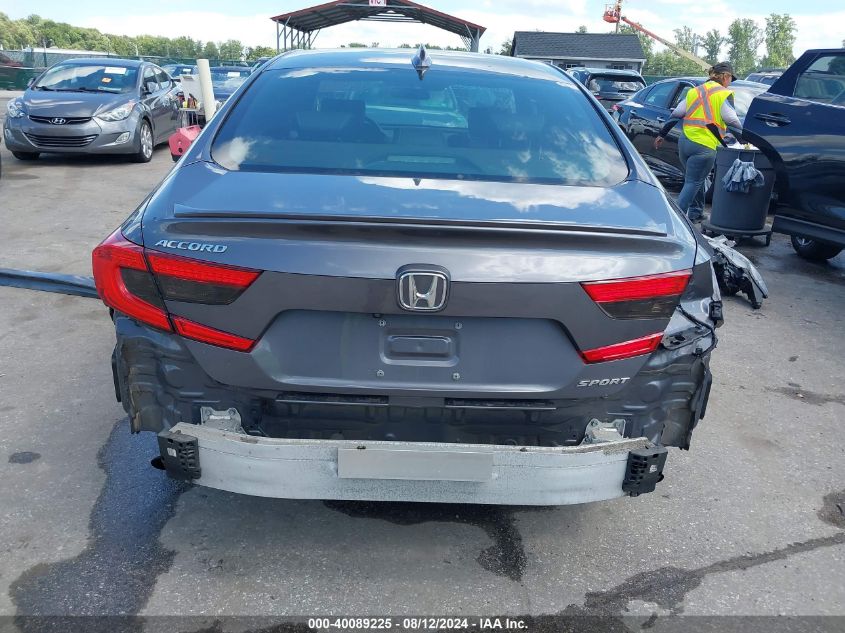 2018 Honda Accord Sport VIN: 1HGCV1F32JA157838 Lot: 40089225