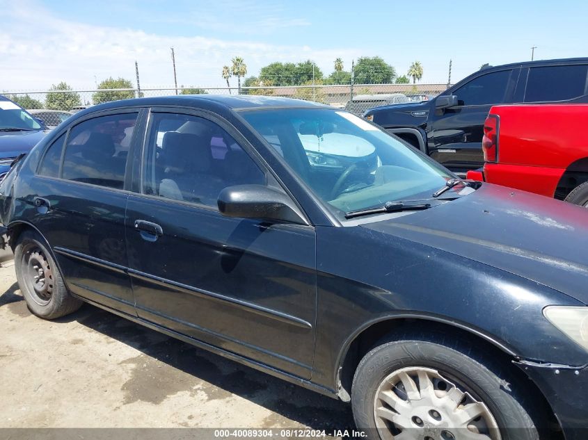 2004 Honda Civic Lx VIN: 2HGES16524H529588 Lot: 40089304