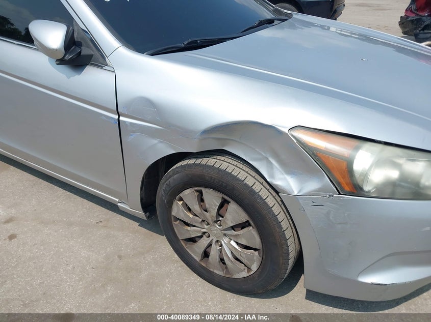 2010 Honda Accord 2.4 Lx VIN: 1HGCP2F3XAA047345 Lot: 40089349
