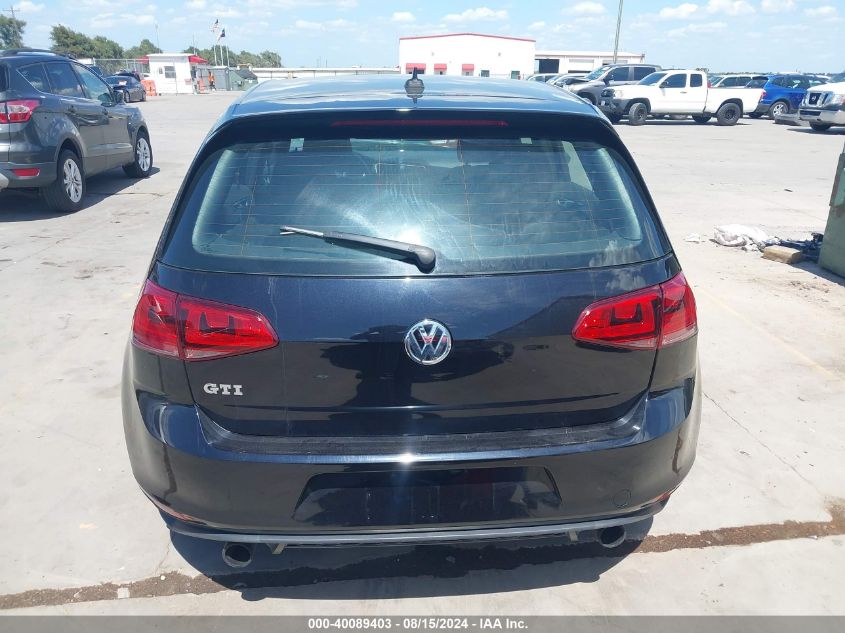 2017 Volkswagen Golf Gti Autobahn 4-Door/S 4-Door/Se 4-Door/Sport 4-Door VIN: 3VW4T7AU7HM065954 Lot: 40089403