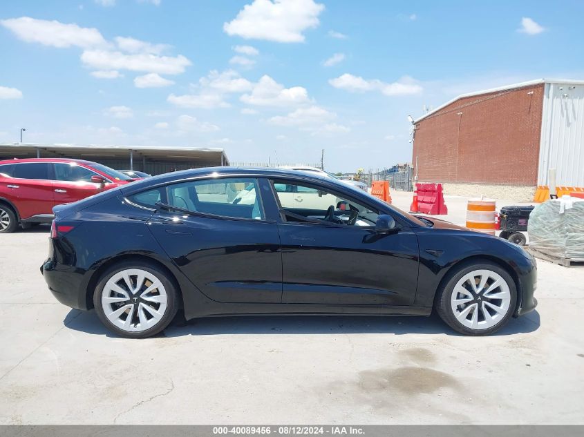 2023 Tesla Model 3 Rear-Wheel Drive VIN: 5YJ3E1EA5PF513178 Lot: 40089456