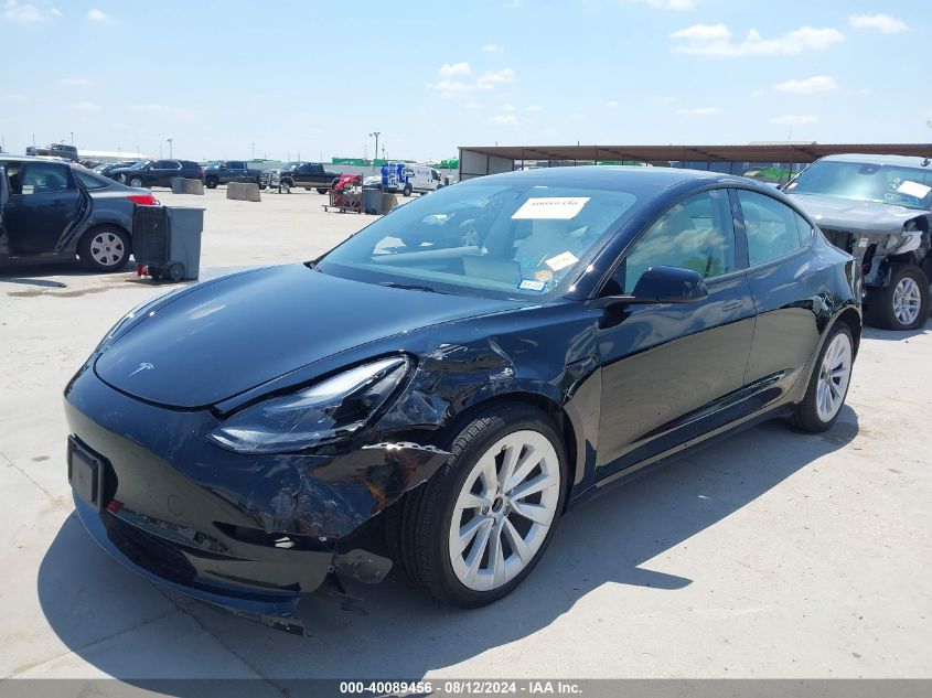 2023 Tesla Model 3 Rear-Wheel Drive VIN: 5YJ3E1EA5PF513178 Lot: 40089456