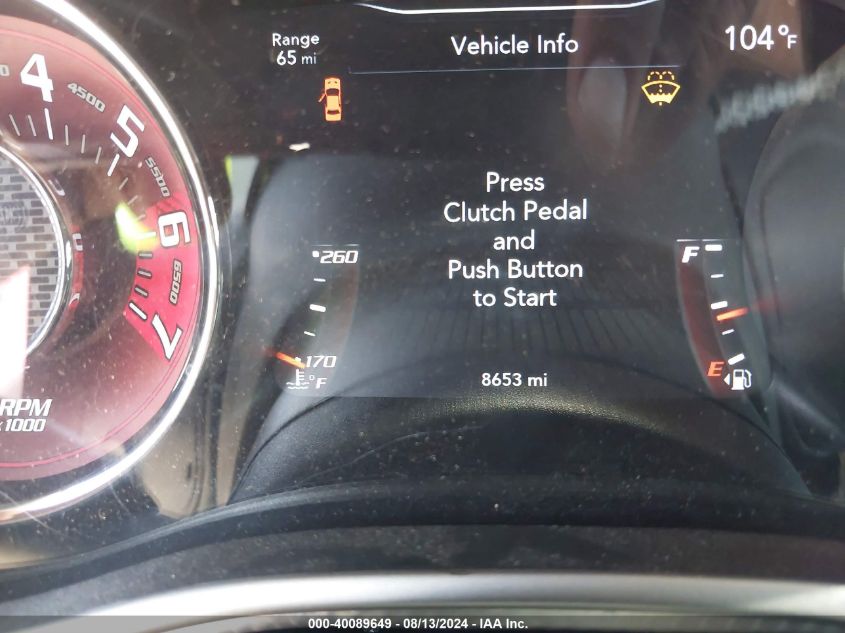 2016 Dodge Challenger Srt Hellcat VIN: 2C3CDZC94GH336079 Lot: 40089649