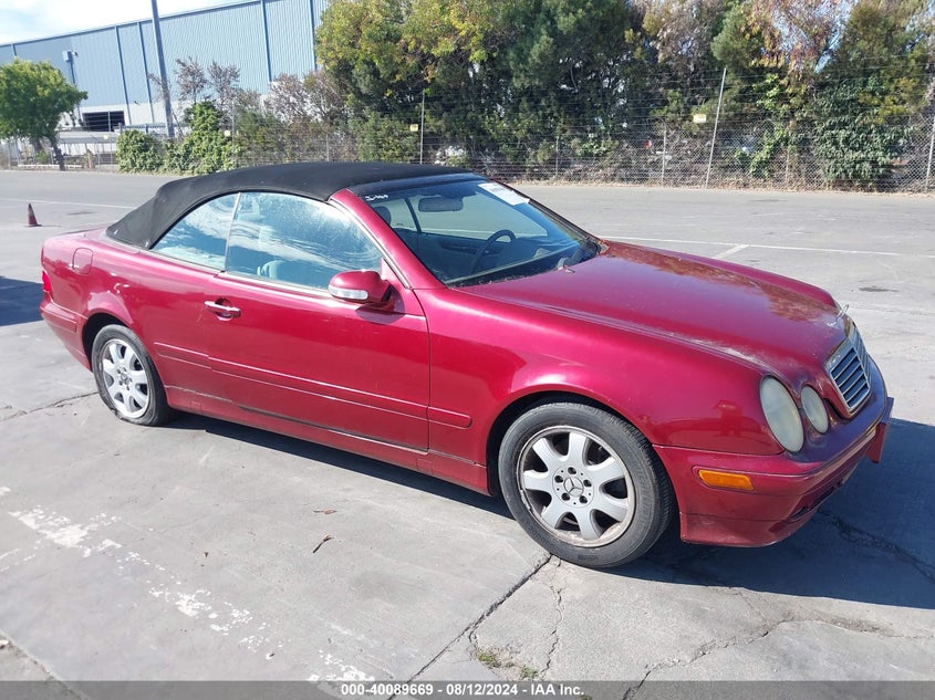 2003 Mercedes-Benz Clk 320 320 VIN: WDBLK65G53T142717 Lot: 40089669