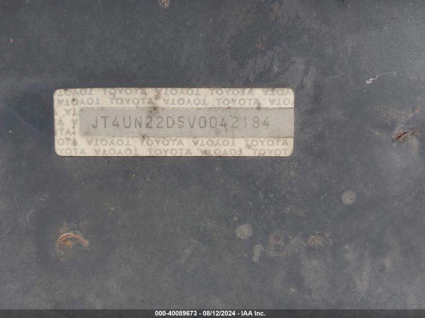 1997 Toyota T100 Dx V6 VIN: JT4UN22D5V0042184 Lot: 40089673