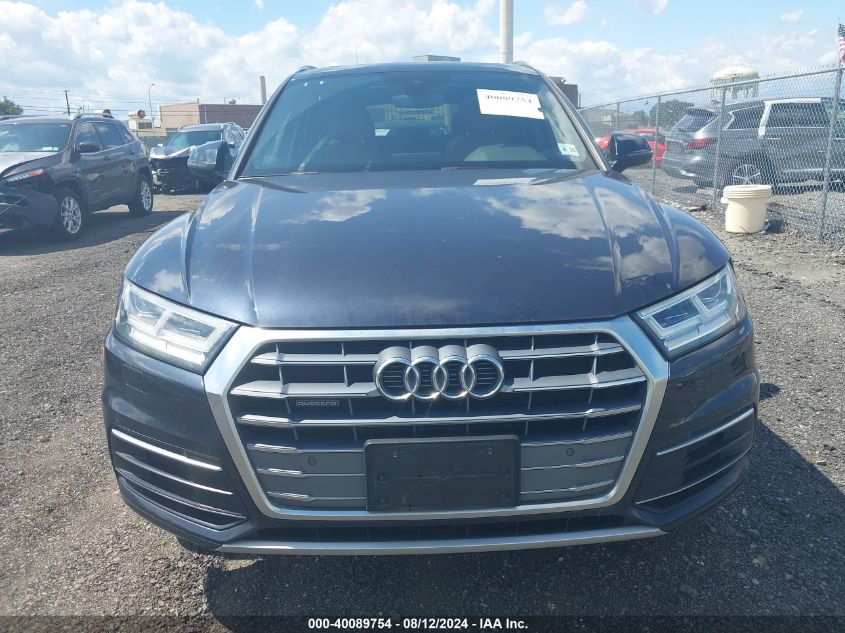 2019 Audi Q5 45 Premium VIN: WA1BNAFY0K2080835 Lot: 40089754