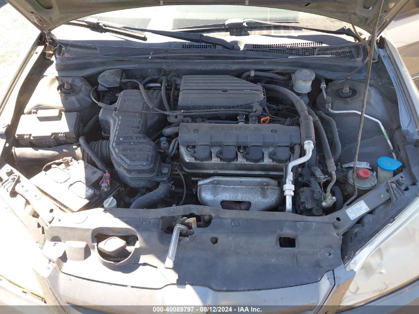 2004 Honda Civic Lx VIN: 2HGES16514H609366 Lot: 40089797